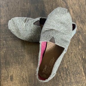 Brown/Gold Herringbone Toms